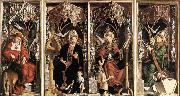 PACHER, Michael Altarpiece of the Church Fathers Spain oil painting artist